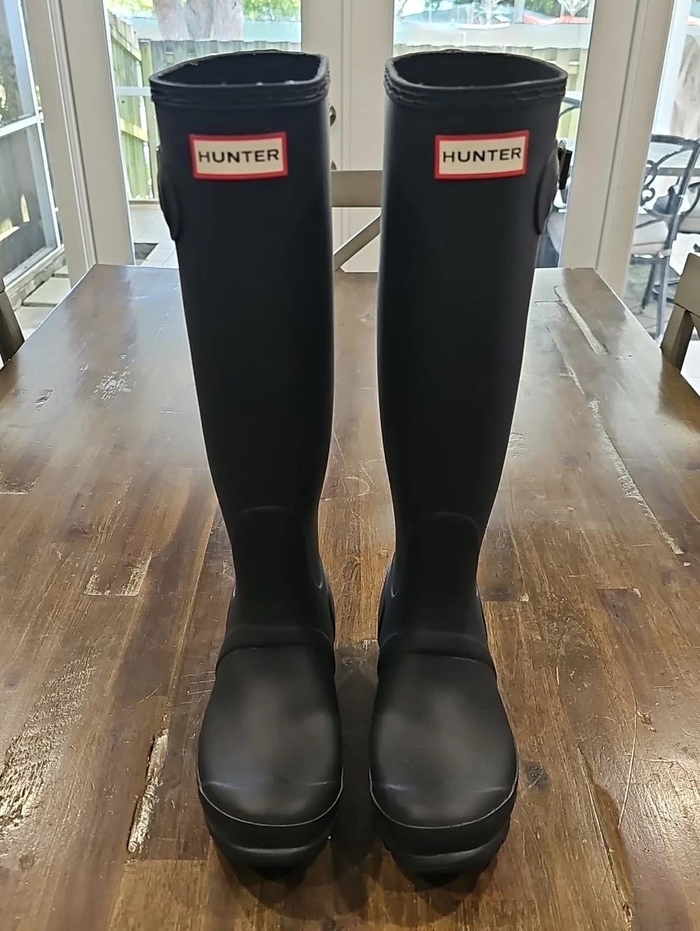 Hunter Original Tall Black Matte Rubber Waterproof Wellies